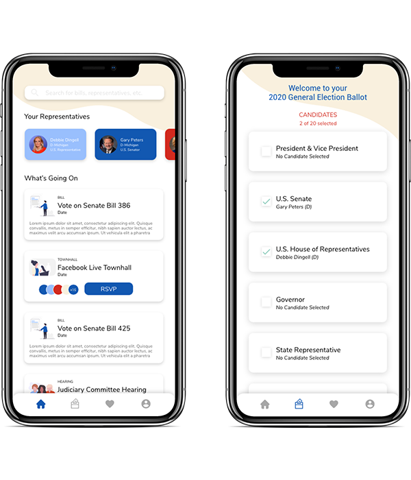 VoteSmart app screen